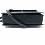 VALENTINO GARAVANI Vintage Black Top Handle Pebbled Leather Satchel