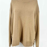 Vince Women's Beige Size S Cashmere Braided Sweater