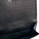 Gucci Black Compact Pebbled Leather Wallet