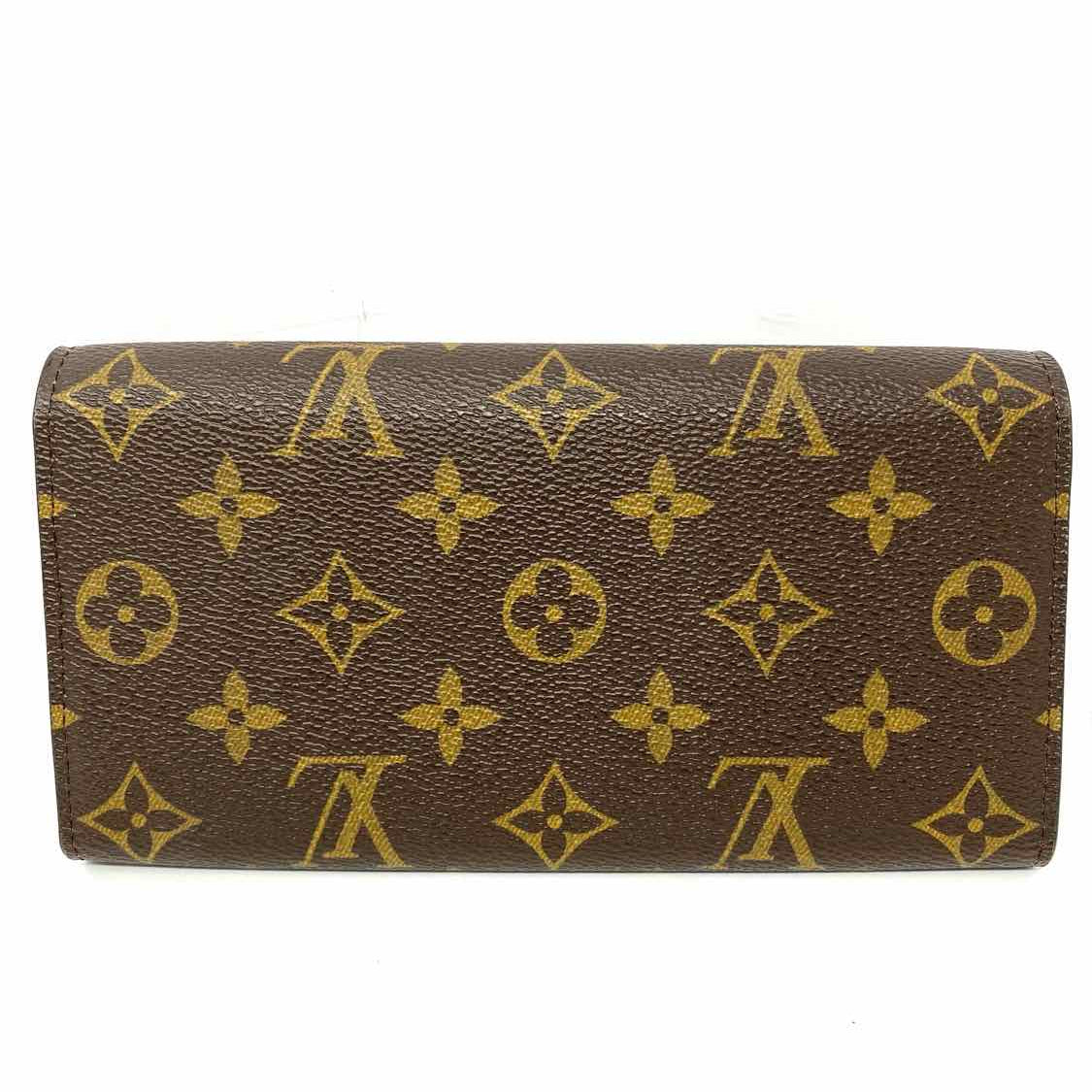 LOUIS VUITTON 2022 Christmas Animation Sarah Brown Monogram Leather Wallet