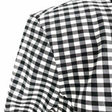 Joseph Ribkoff Women's Black White Size 8 Open Front Gingham Jacket