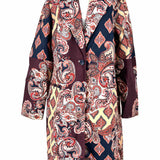 Chico's Women's Multi-Color Size 12 Paisley Coat