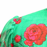 Betsey Johnson Women's Green Size XS Tiered Floral Dress