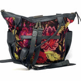 Nena & Co Day Bag Multi-Color Convertible Floral Leather Satchel