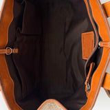 Coach Hamptons Medium Canvas Brown Micro Signature Tote