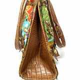 Mary Frances Canvas Multi-Color Beaded Floral Tote