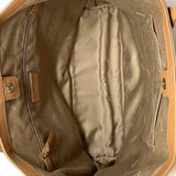 BALLY Beige Color Block Leather Tote