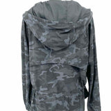 Lululemon Warm Stabilizer Women's Charcoal Size 10 1/2 Zip Camoflage Hoodie