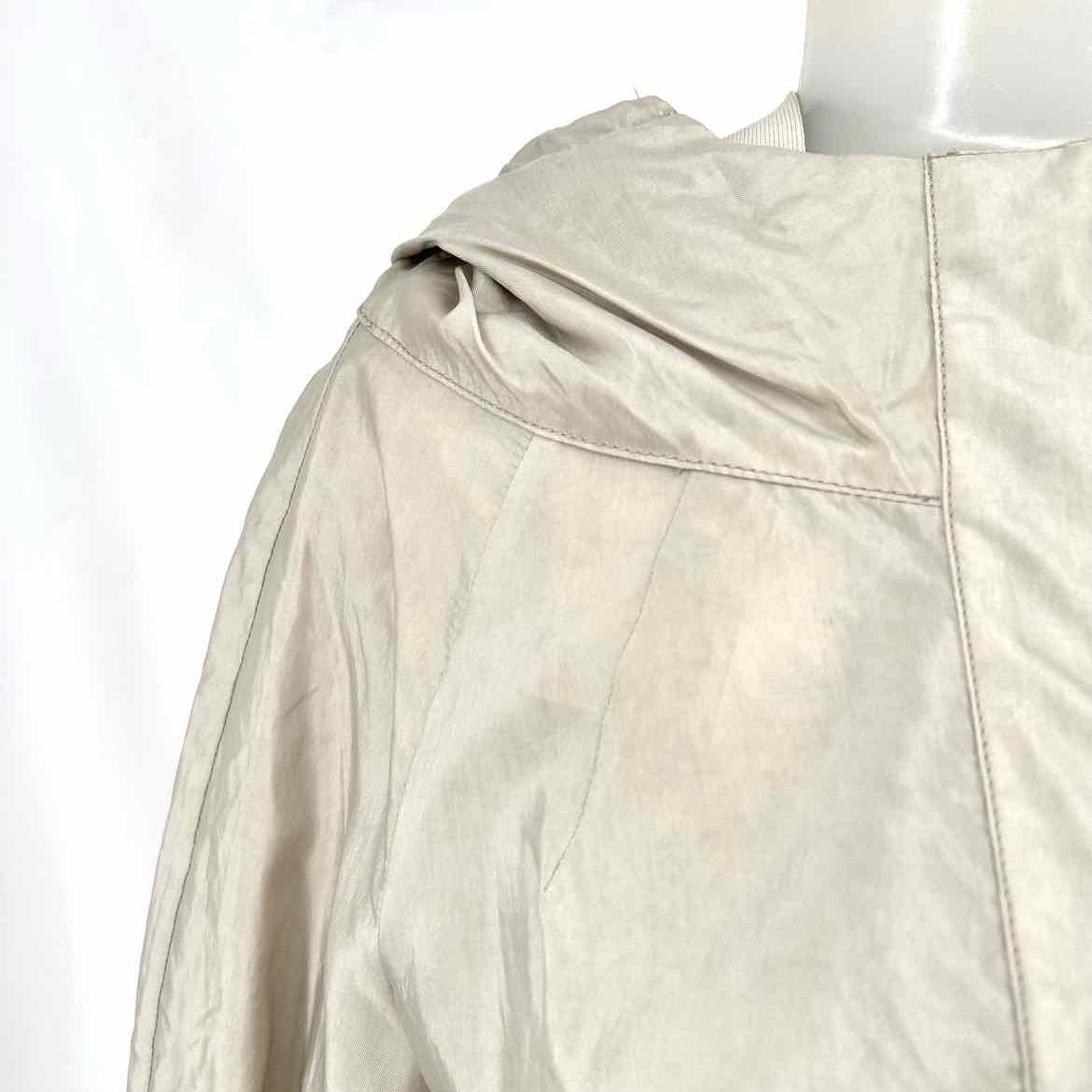 Prada Women's Gray Size 42/6 Hooded Rain Jacket