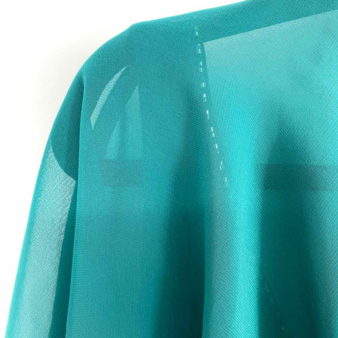 Alyce Women's Teal Size 22/L Mother of the Bride Sleeveless Ruffled Maxi Dress