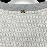 Billy Reid Men's Gray Size M Crew Neck Textured Sweater