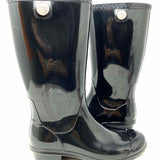 UGG Women's Black Size 8 Calf High Rubber Rain Boots