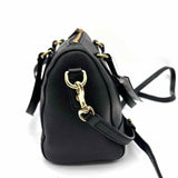 Coach Black Boston Saffiano Leather Satchel