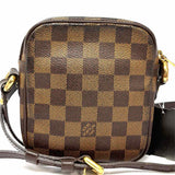 LOUIS VUITTON 2008 Rift Coated Canvas Brown Square Damier Ebene Crossbody