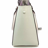 Kate Spade Phoebe Medium Purple Gray Color Block Pebbled Leather Tote