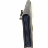 dunhill Travel Agenda Leather Black Rectangle Zip Around Wallet