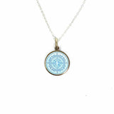 Colby Davis 925 Sterling Silver Pendant 17.5" Compass Necklace