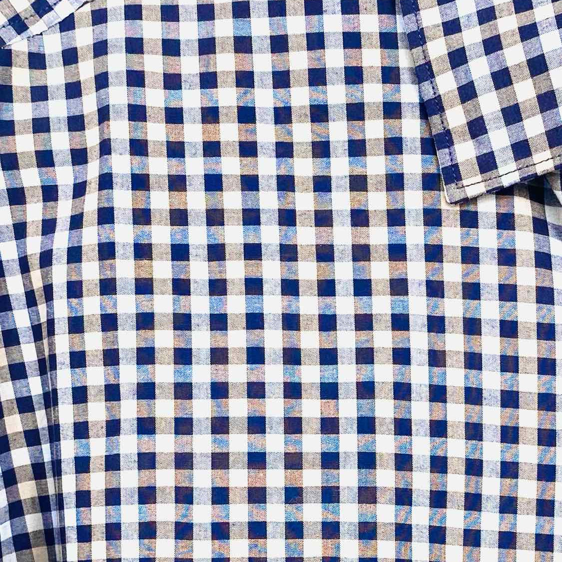 Tommy Bahama Men's Blue / Gray Gingham Size L Long Sleeve Shirt