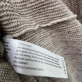 Eileen Fisher Women's Gray Size M Boatneck Linen Asymetric Sweater