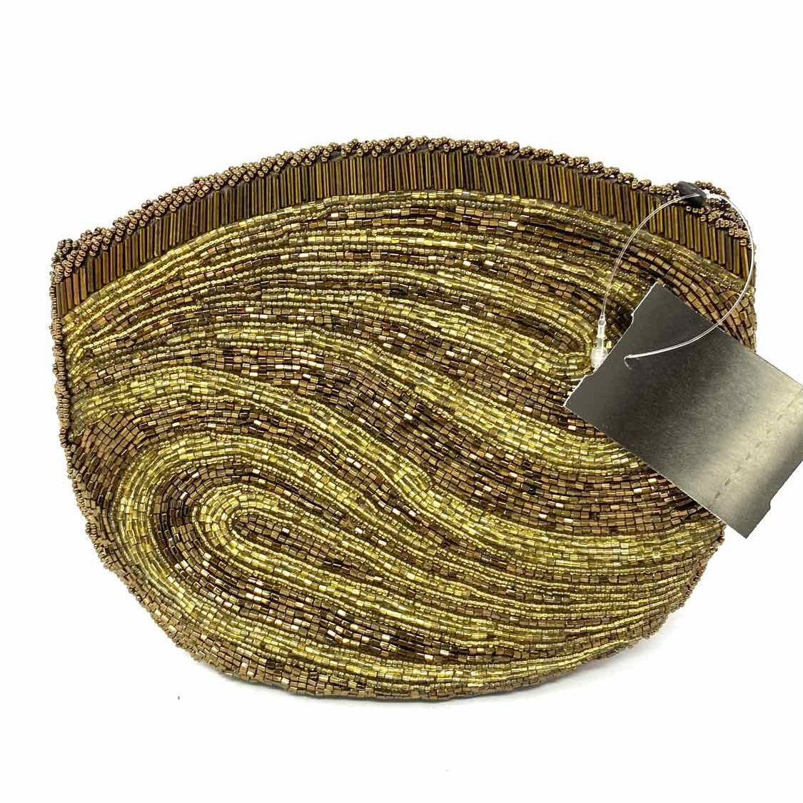 VANESSA Beaded Brown Half Dome Crossbody