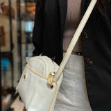 Gucci Vintage Leather White Camera Bag Shoulder Bag