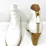 Stuart Weitzman Romita Women's White Size 9 Ankle Leather Bootie