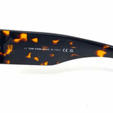 TOM FORD Black Brown Aviator Tortoise Sunglasses