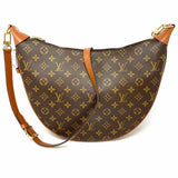 LOUIS VUITTON 2025 Loop Hobo Brown Crescent Monogram Shoulder Bag