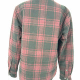 Michael Kors Men's Black Burgundy Size M Plaid Jacket