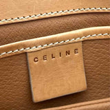 Celine Vintage Coated Canvas Beige Mini Macadam Shoulder Bag