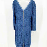 Adrianna PapellVestido de encaje azul oscuro talla 16 para mujer