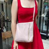 Fossil Tara Light Pink Zip Key Crossbody