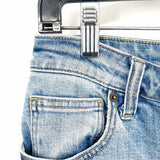 Oliver Logan Women's Blue Size 28/6 Wide Leg Raw Hem Jeans