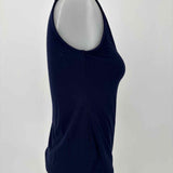 SCOTCH&SODA Women's Navy Size XS Cowl Neck Sleeveless