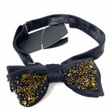 Title of Work Men's Black Beaded Bow Tie