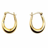 GIANNI BERNINI 18K GP Gold 925 Sterling Silver Hoop Earrings