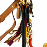 Chloe 2016 Small Jane Fringe Multi-Color Square Patchwork Crossbody