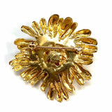 Imperial Pearl Syndicate 14k Gold Yellow Flower Pearl Brooch