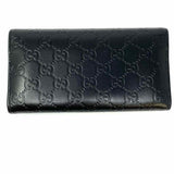 Gucci Black Accordion GG Guccissima Leather Wallet