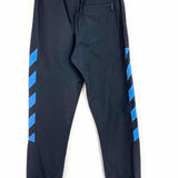 Off-White Men's Navy Blue Size S Diagonal Stripe Track Pants