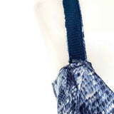Elie Tahari Women's Blue Size 6 Sleeveless Snake Print Dress