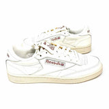 Reebok Women's White Size 8 Lace-up Leather Sneakers