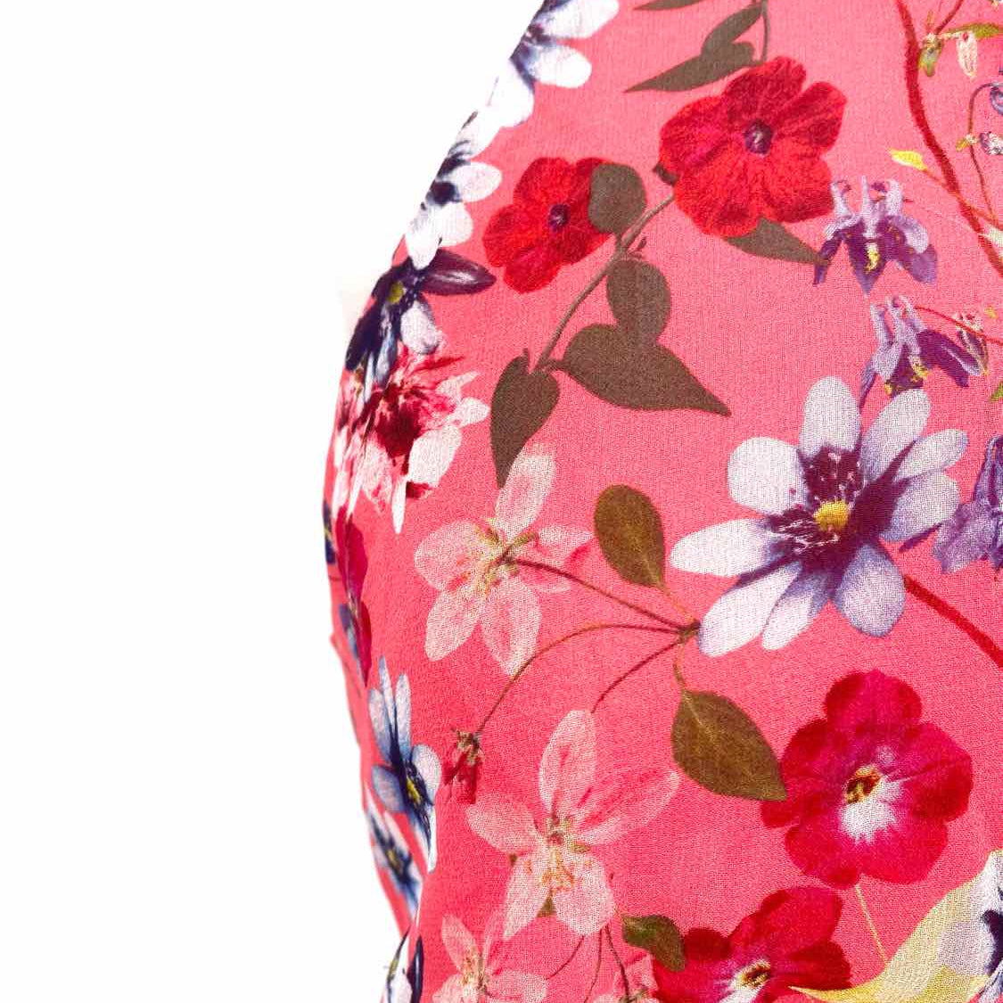 Parker Women's Coral Size S Midi Floral Dress