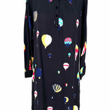 Kate Spade Women's Black Size 14 Long Sleeve Hot Air Balloon Dress