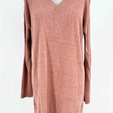 Barefoot Dreams Women's Peach Size S V-Neck Sweater