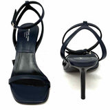 Michael Kors Collection Women's Navy Size 37/6.5 Ankle Strap Leather Sandals