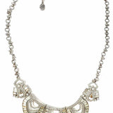 Brighton Silver tone Statement 22" Crystal Necklace