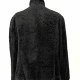 Alpine Studios Women's Black Size L Ruffled Faux Fur Jacket