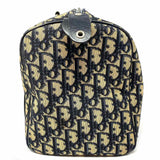 Christian Dior Vintage Boston Canvas Beige Navy Diorissimo Satchel