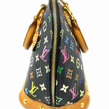 LOUIS VUITTON 2004 Multicolour Alma Black Half Dome Monogram Satchel